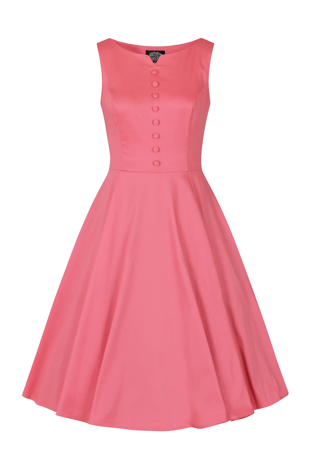 Pink Donna Swing Dress In Plus Size 3 Pink Donna Swing Dress In Plus Size - Image 3