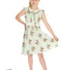 Girls Summer Rose Swing Dress