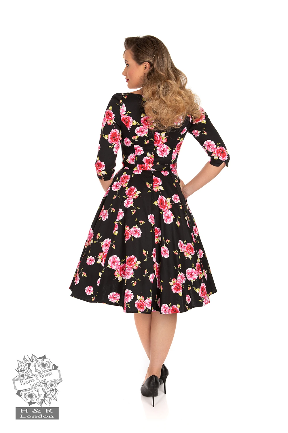Ava Floral Swing Dress 2 Ava Floral Swing Dress - Image 2