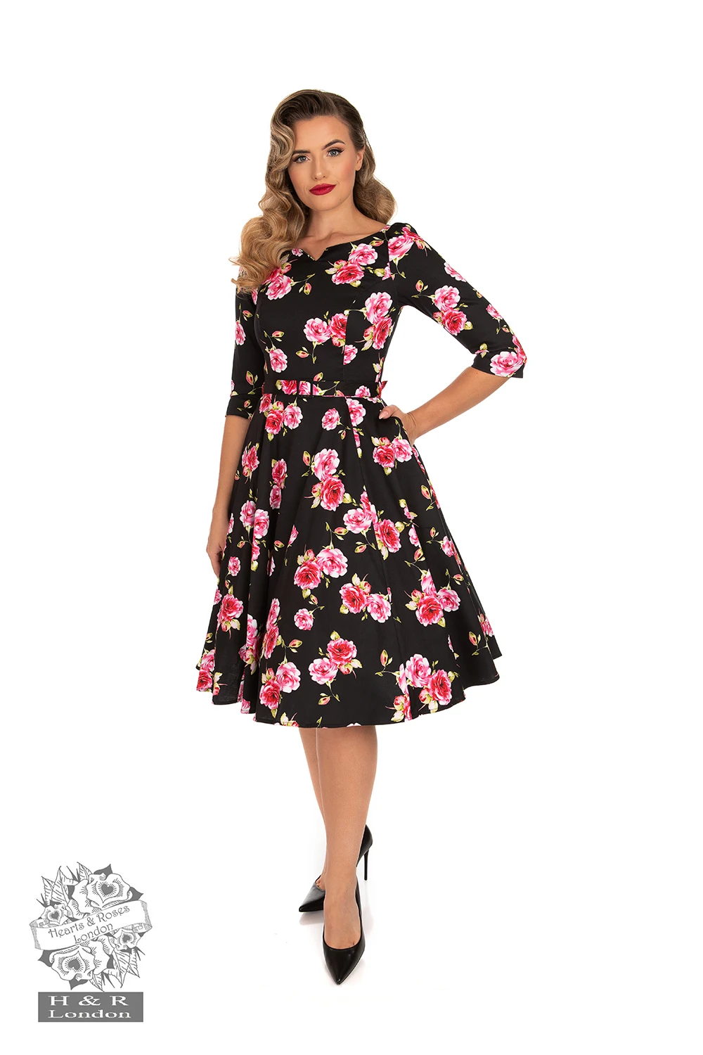 Ava Floral Swing Dress 1 Ava Floral Swing Dress