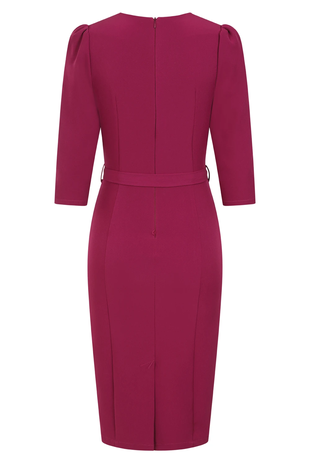 Pretty Plum 50s Wiggle Dress 4 Pretty Plum 50s Wiggle Dress - Image 4