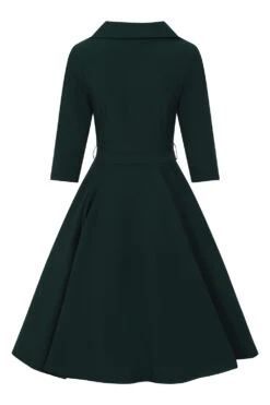 Gabriella Swing Dress In Emerald Green -EliteCloset Sales Store 1600342406224203