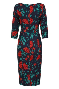 Dahlia Rose Wiggle Dress -EliteCloset Sales Store 1600342573230203