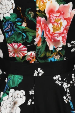 White Iris Floral Swing Dress -EliteCloset Sales Store 1600349492214204