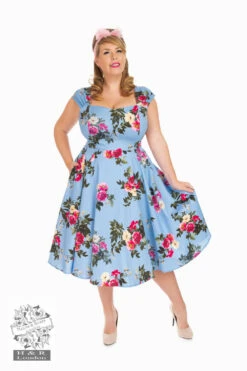 Jolene Floral Swing Dress In Plus Size