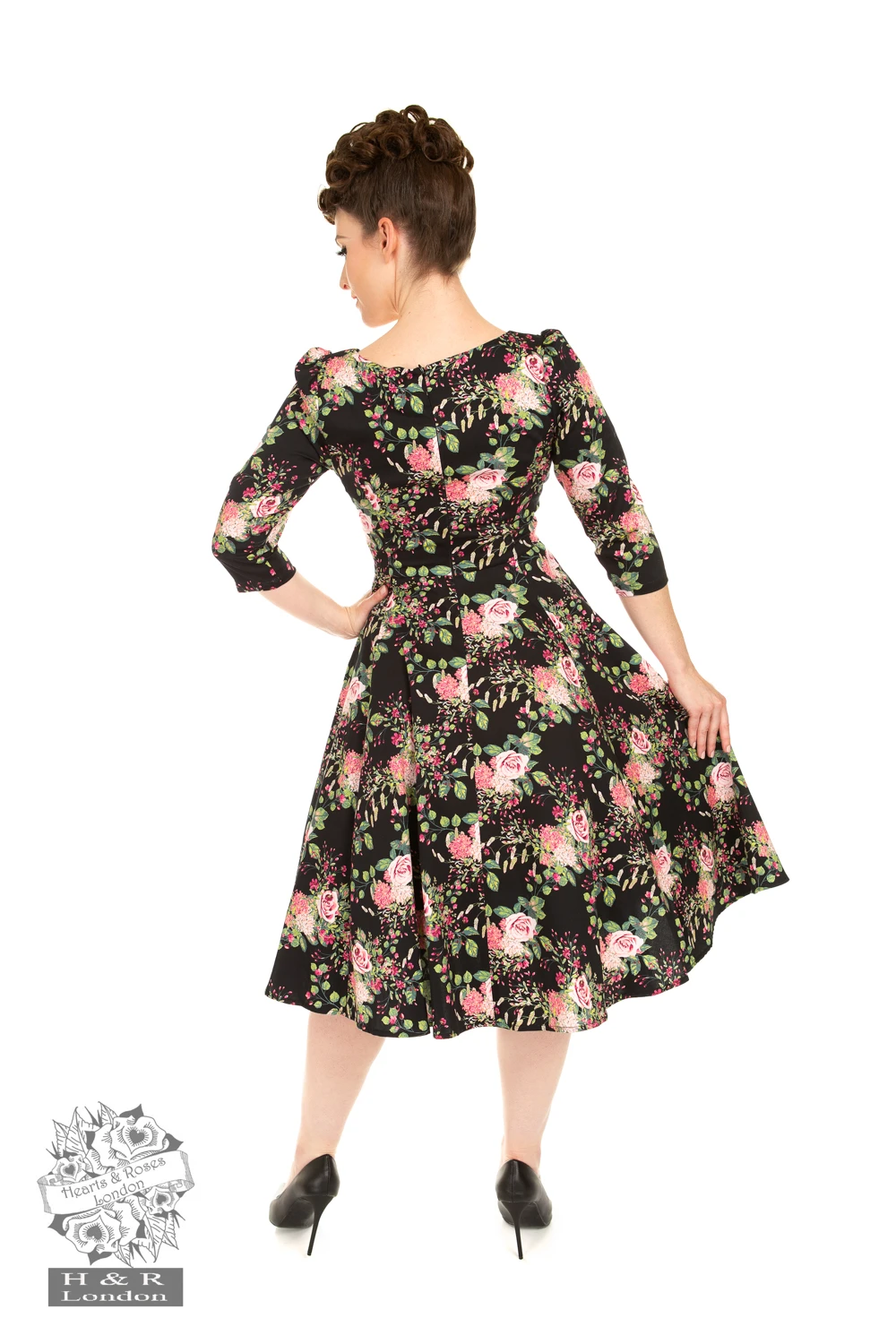 Nora Floral Swing Dress 2 Nora Floral Swing Dress - Image 2