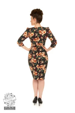 Selena Floral Wiggle Dress -EliteCloset Sales Store 162826601235420B