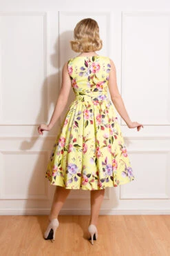 Josie Floral Swing Dress -EliteCloset Sales Store 164365084938920Back