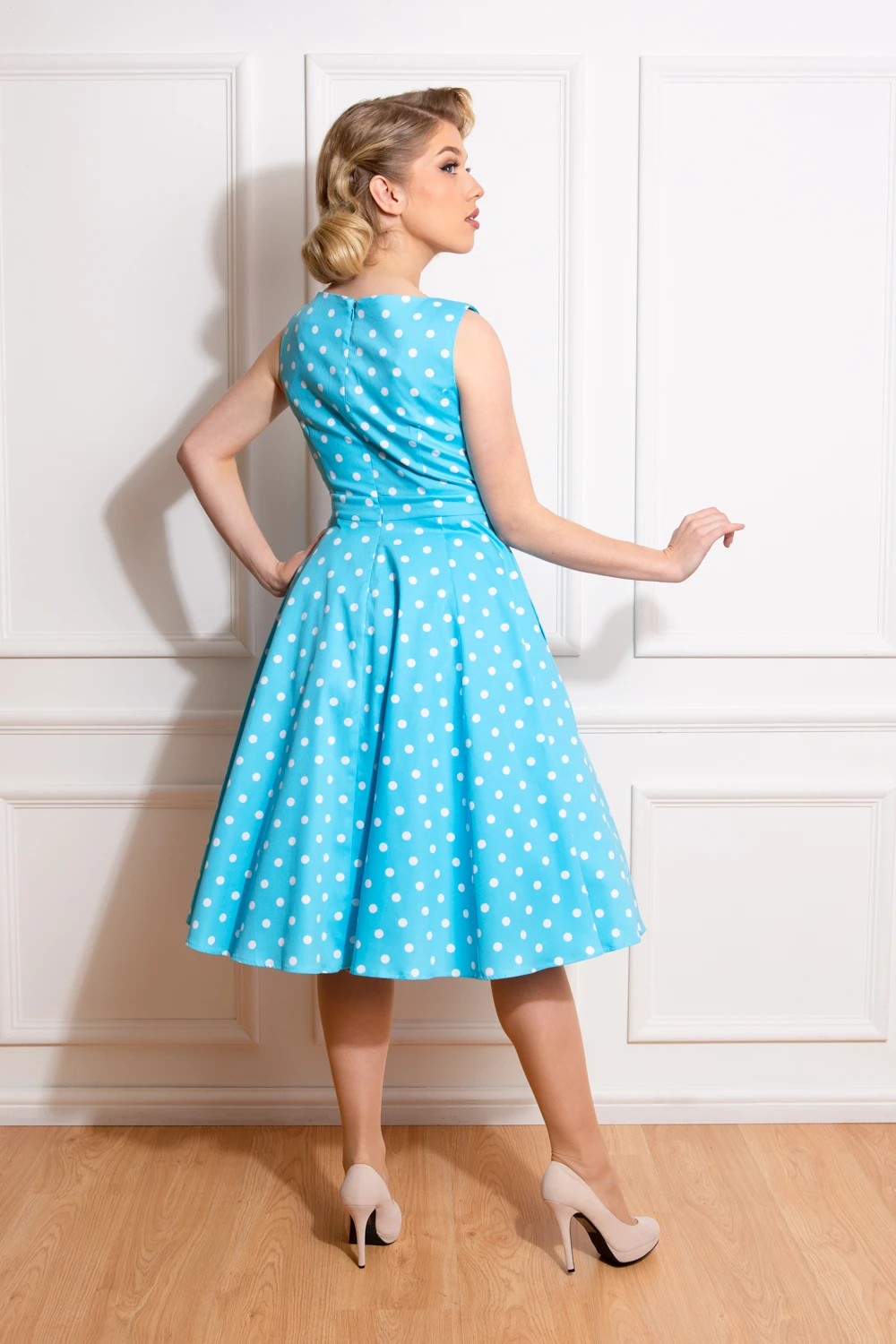 Ruth Polka Dot Swing Dress 2 Ruth Polka Dot Swing Dress - Image 2