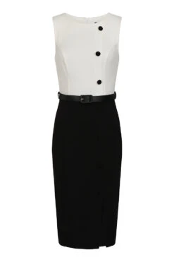Sasha Two Tone Wiggle Dress -EliteCloset Sales Store 1644341528395201