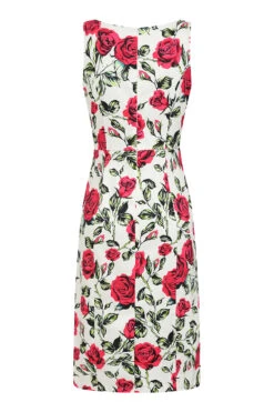 Hazel Floral Wiggle Dress -EliteCloset Sales Store 1649432688426203