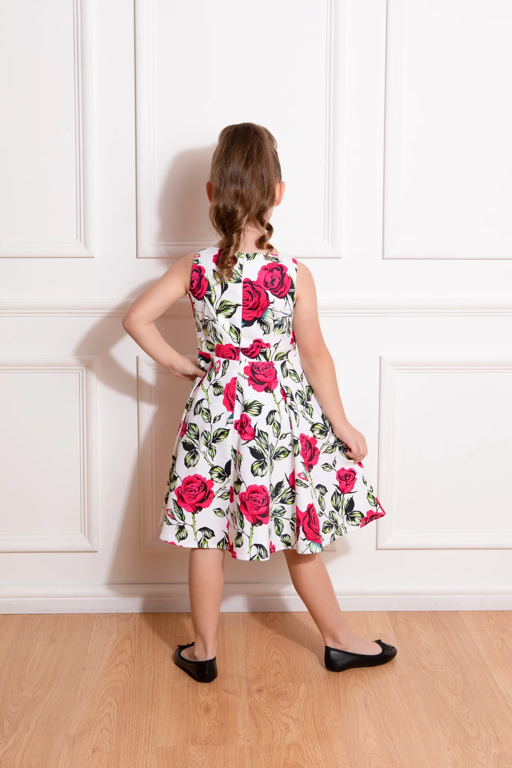 Hazel Floral Swing Dress In Kids 2 Hazel Floral Swing Dress In Kids - Image 2