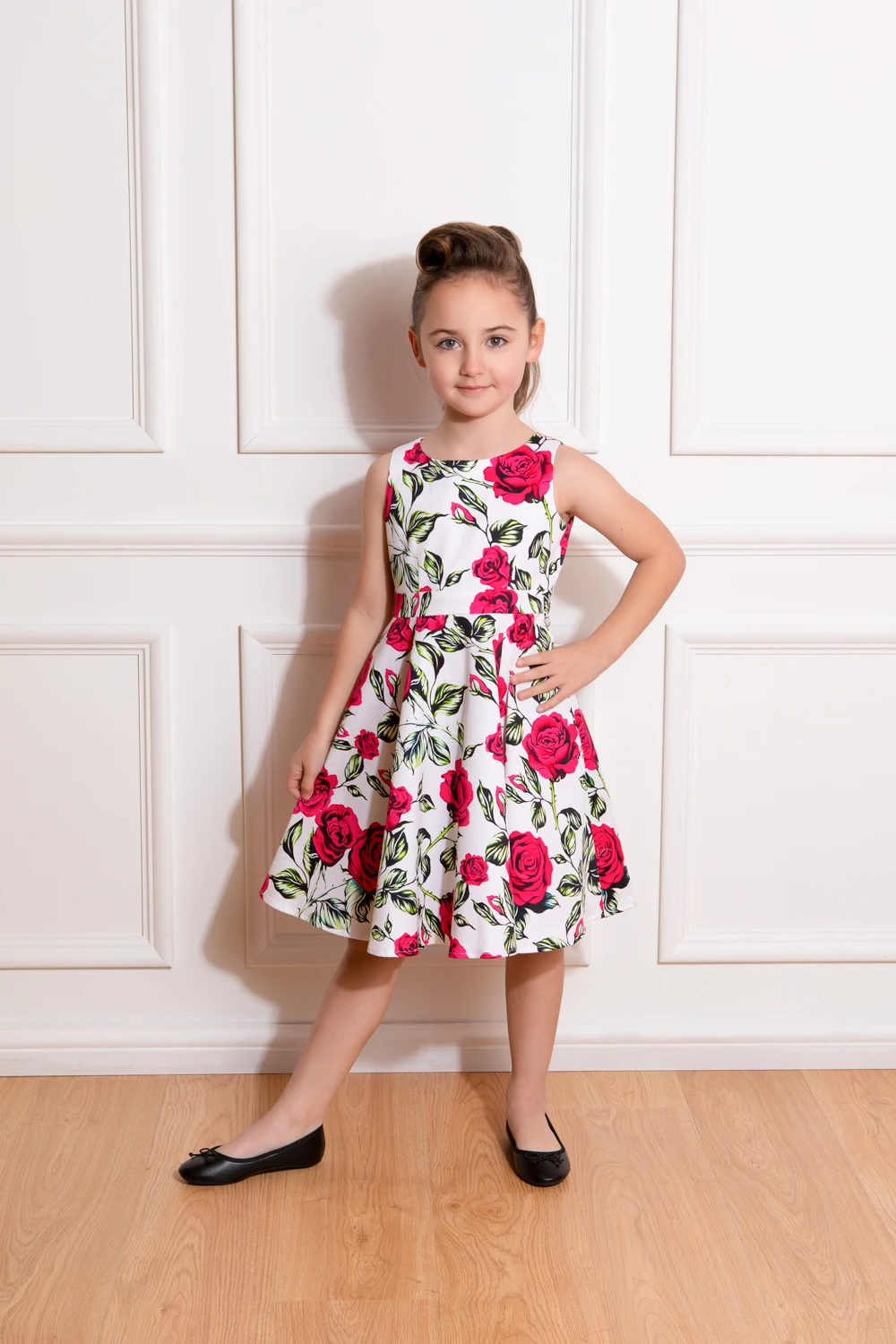 Hazel Floral Swing Dress In Kids 1 Hazel Floral Swing Dress In Kids