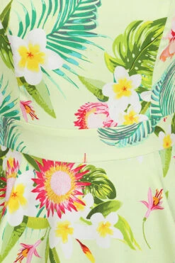 Luisa Tropical Swing Dress In Plus Size -EliteCloset Sales Store 1649926892385202