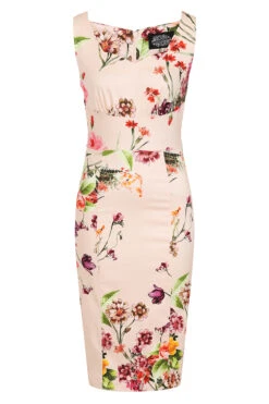 Kimberly Floral Wiggle Dress -EliteCloset Sales Store 1649927434419201