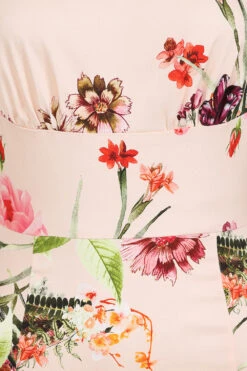 Kimberly Floral Wiggle Dress -EliteCloset Sales Store 1649927434419202