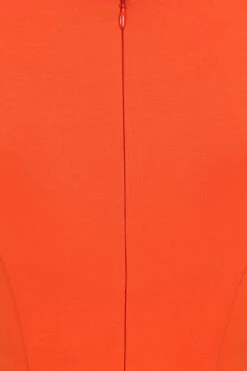 April Orange Wiggle Dress -EliteCloset Sales Store 1649928896430204