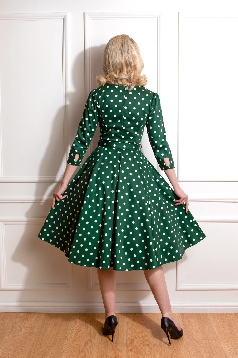 Kylie Green Polka Dot Swing Dress 2 Kylie Green Polka Dot Swing Dress - Image 2