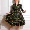 Natasha Cherry Swing Dress