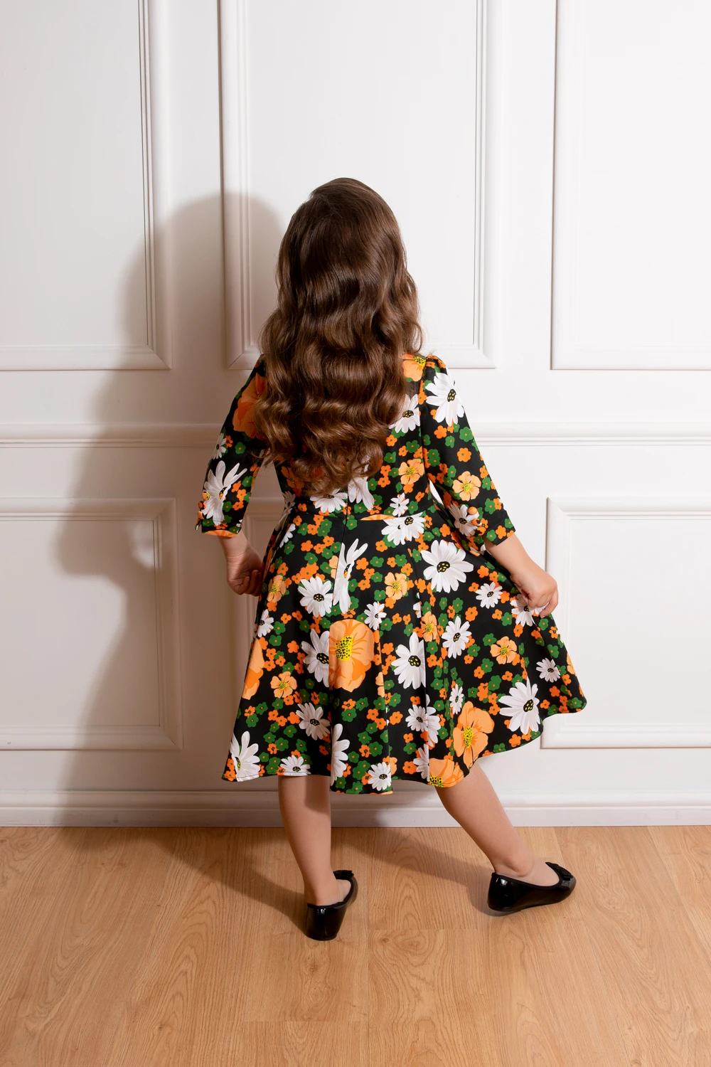 Tessa Floral Swing Dress In Kids 2 Tessa Floral Swing Dress In Kids - Image 2