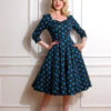 Lilah Polka Dot Swing Dress