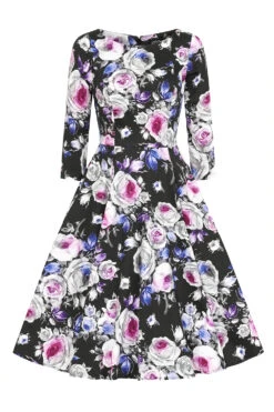 Charlotte Floral Swing Dress -EliteCloset Sales Store 1661165869503201