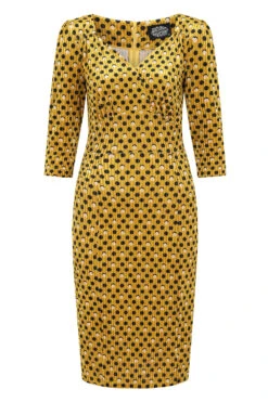 Cora Polka Dot Wiggle Dress -EliteCloset Sales Store 1661166785480201