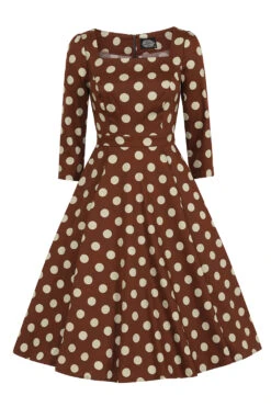 Robin Polka Dot Swing Dress -EliteCloset Sales Store 1661167052474201