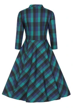Louisa Check Swing Dress In Plus Size 9 Louisa Check Swing Dress In Plus Size -EliteCloset Sales Store 1661167065450203