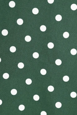 Kylie Green Polka Dot Swing Dress In Plus Size -EliteCloset Sales Store 1661167249456204