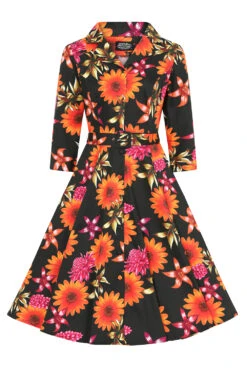 Eden Floral Swing Dress In Plus Size -EliteCloset Sales Store 1661167272465201