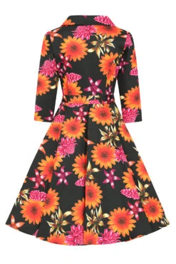 Eden Floral Swing Dress In Plus Size -EliteCloset Sales Store 1661167272465203