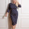Milana Polka Dot Wiggle Dress