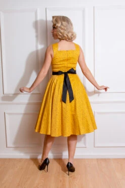 Patricia Polka Dot Swing Dress -EliteCloset Sales Store 167343687754720BACK