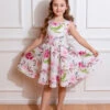 Lexi Floral Swing Dress In Kids