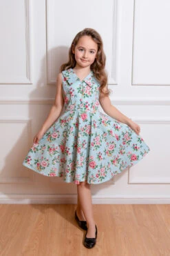 Heidi Floral Swing Dress In Kids