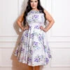 Tasha Floral Swing Dress In Plus Size