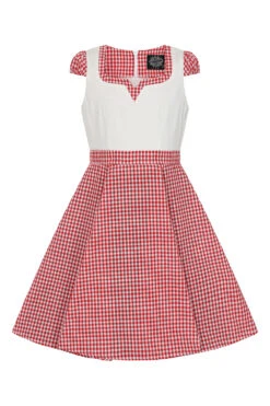 Chelsea Check Swing Dress In Red In Kids 7 Chelsea Check Swing Dress In Red In Kids -EliteCloset Sales Store 1674576855571201