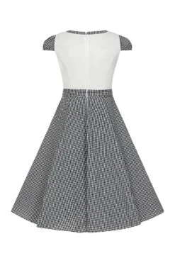 Chelsea Check Swing Dress In Black 9 Chelsea Check Swing Dress In Black -EliteCloset Sales Store 1674576991569203