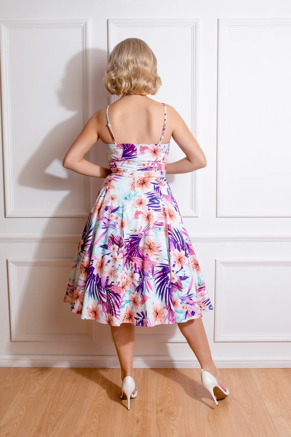Ida Floral Swing Dress 2 Ida Floral Swing Dress - Image 2