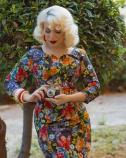 Sarah Floral Wiggle Dress 7 Sarah Floral Wiggle Dress -EliteCloset Sales Store 1686054357336202