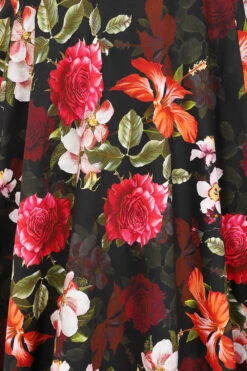 Kali Floral Swing Dress In Extended Sizing -EliteCloset Sales Store 168994798064120PS20D3