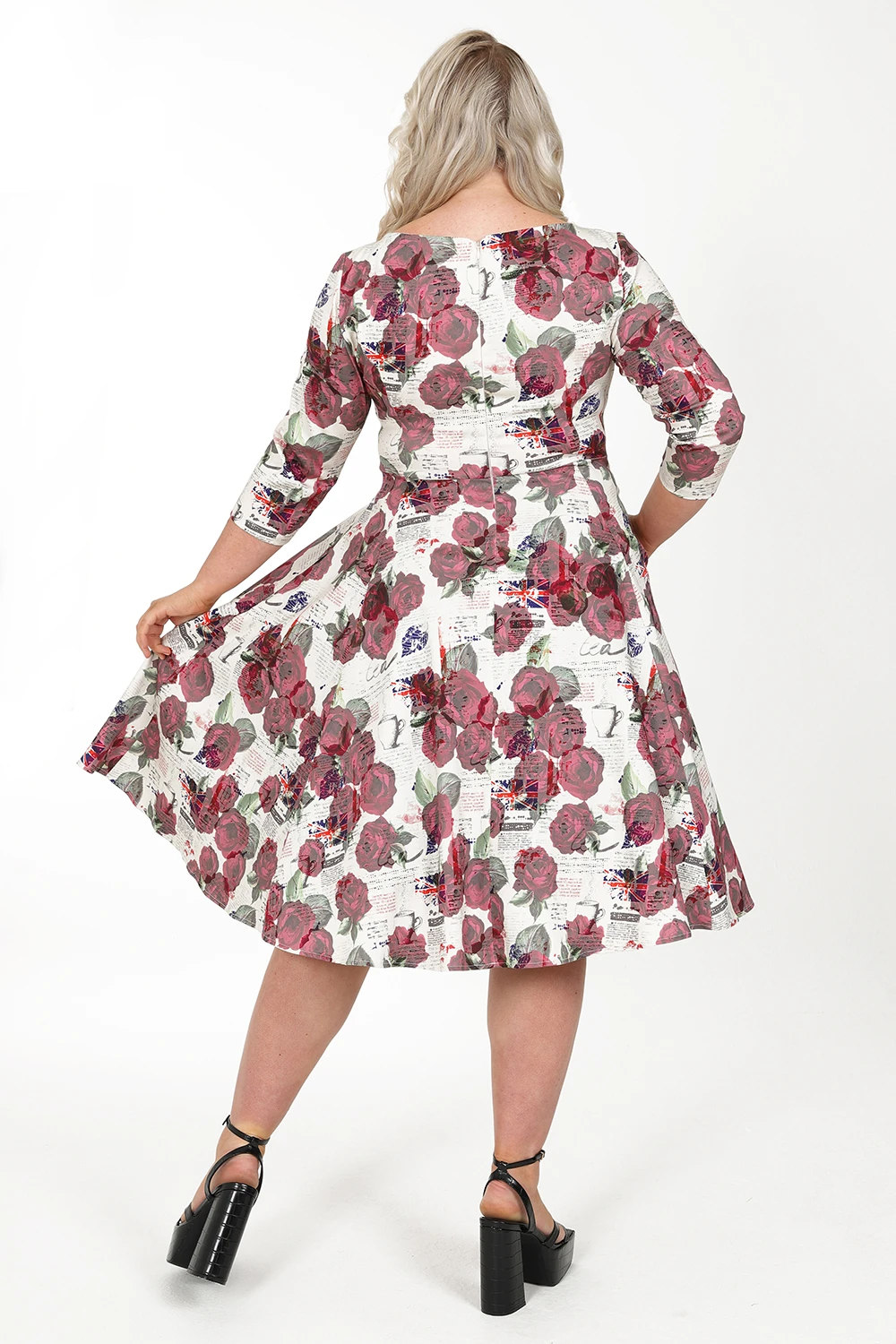 Tilly Tea Party Swing Dress In Extended Sizing 2 Tilly Tea Party Swing Dress In Extended Sizing - Image 2