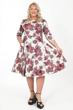 Tilly Tea Party Swing Dress In Extended Sizing