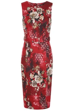 Liliana Floral Wiggle Dress -EliteCloset Sales Store 1690458563673201