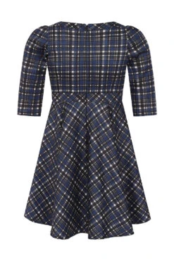 Anna Check Swing Dress In Kids -EliteCloset Sales Store 1690459193674203