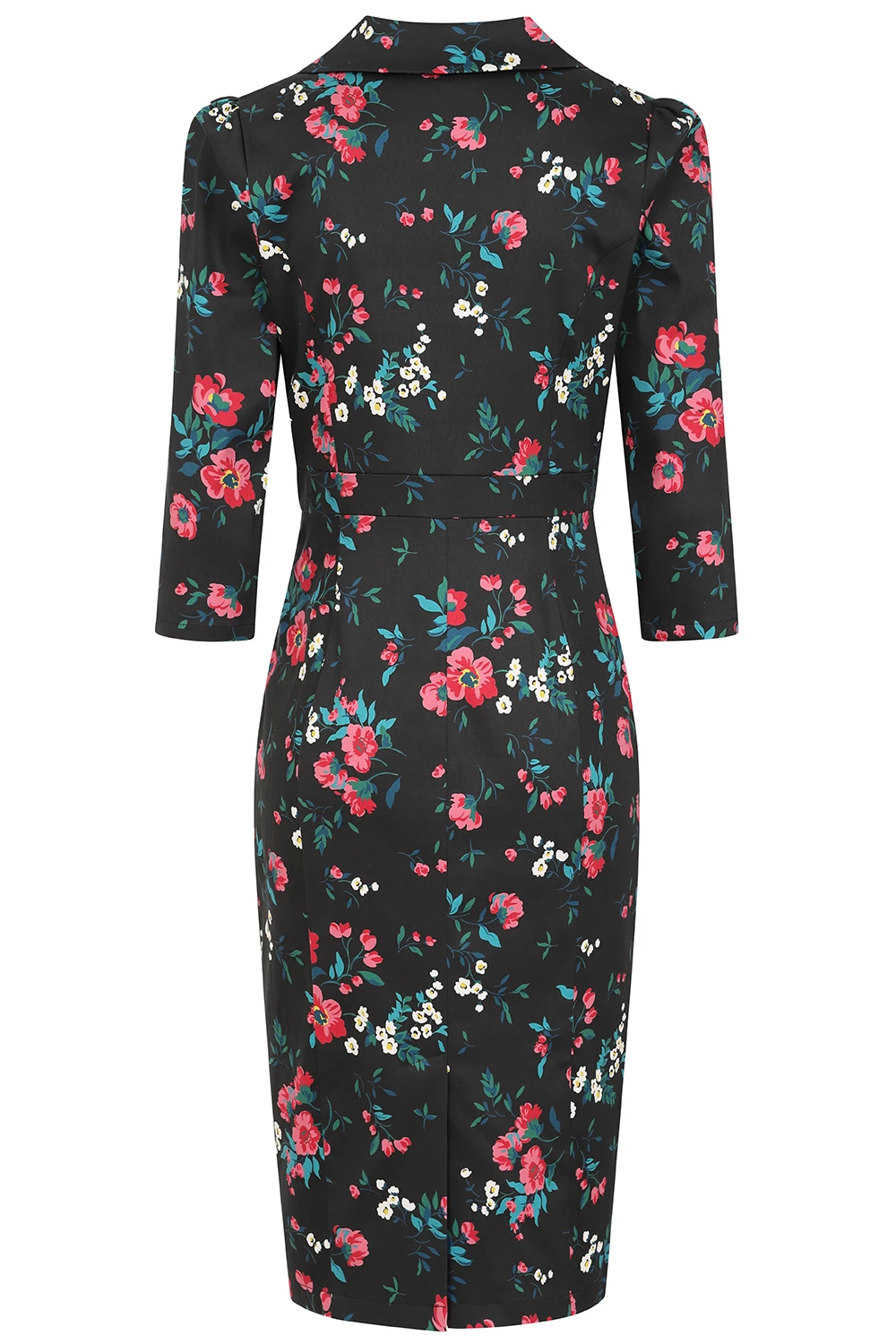 Becky Floral Wiggle Dress 4 Becky Floral Wiggle Dress - Image 4