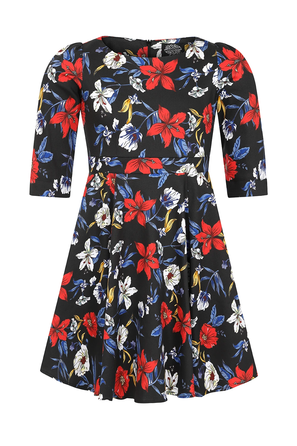 Milly Floral Swing Dress In Kids 4 Milly Floral Swing Dress In Kids - Image 4