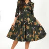 Gina Floral Swing Dress