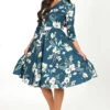 Petal Floral Swing Dress